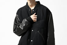 画像をギャラリービューアに読み込む, CHANGES VINTAGE REMAKE VARSITY JACKET (MULTI BLACK #A)