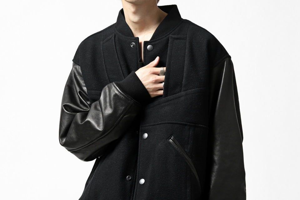 画像をギャラリービューアに読み込む, CHANGES VINTAGE REMAKE VARSITY JACKET (MULTI BLACK #A)