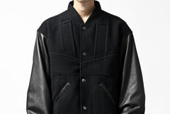 画像をギャラリービューアに読み込む, CHANGES VINTAGE REMAKE VARSITY JACKET (MULTI BLACK #A)