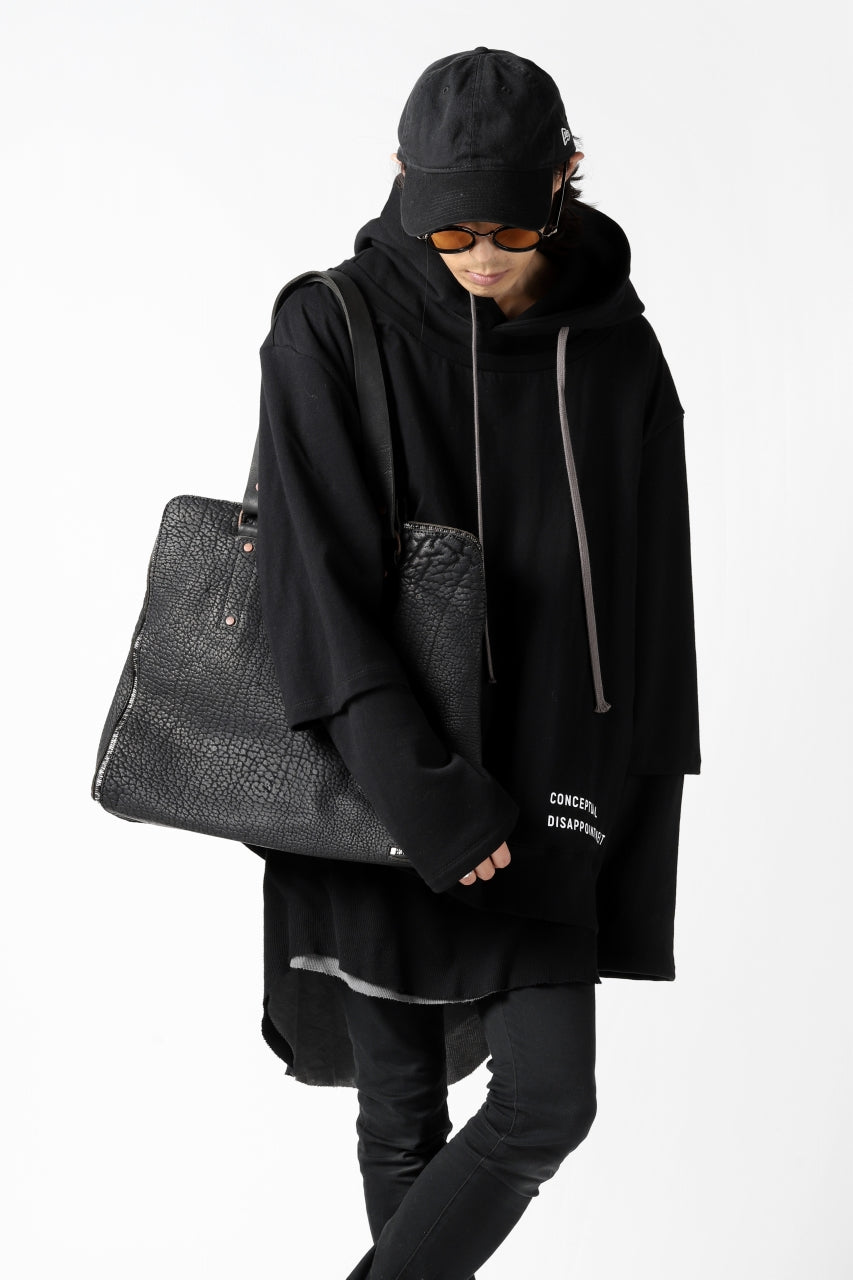 画像をギャラリービューアに読み込む, ierib onepiece tote bag / Rough Bull (BLACK)