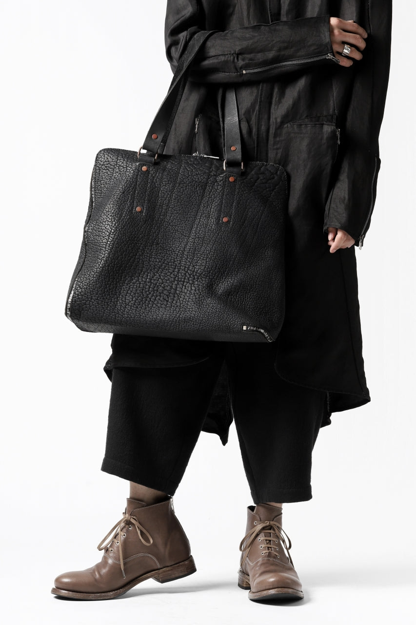 画像をギャラリービューアに読み込む, ierib onepiece tote bag / Rough Bull (BLACK)