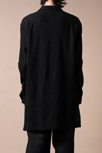 画像をギャラリービューアに読み込む, forme d'expression Long Wool Shirt with Pocket (Black)