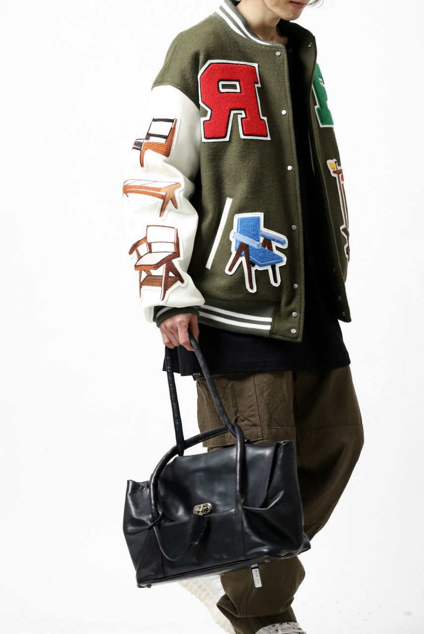画像をギャラリービューアに読み込む, ierib ONE SHOULDER BOSTON BAG / smooth horse leather (BLACK)