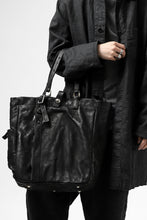 Load image into Gallery viewer, ISAMU KATAYAMA BACKLASH TOTE BAG / DOUBLE SHOULDER OBJECT DYED (BLACK) ※