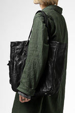 Load image into Gallery viewer, ISAMU KATAYAMA BACKLASH TOTE BAG / DOUBLE SHOULDER OBJECT DYED (BLACK) ※