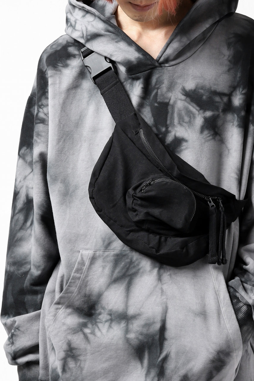 画像をギャラリービューアに読み込む, thomkrom RADICAL ZIP BAG / WOVEN ELASTIC (BLACK)