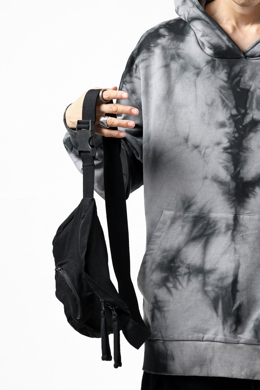 画像をギャラリービューアに読み込む, thomkrom RADICAL ZIP BAG / WOVEN ELASTIC (BLACK)