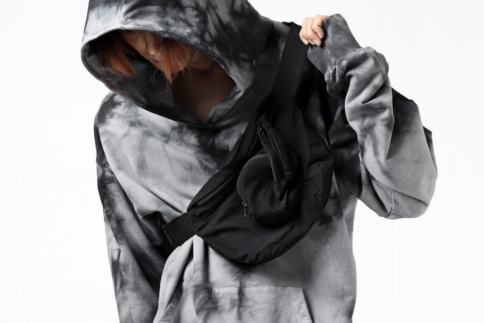 画像をギャラリービューアに読み込む, thomkrom RADICAL ZIP BAG / WOVEN ELASTIC (BLACK)