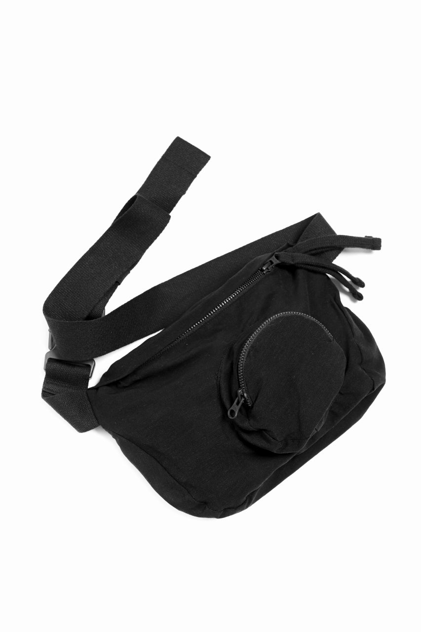 画像をギャラリービューアに読み込む, thomkrom RADICAL ZIP BAG / WOVEN ELASTIC (BLACK)