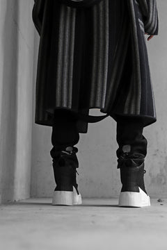 画像をギャラリービューアに読み込む, BORIS BIDJAN SABERI HORSE LEATHER MID CUT SNEAKER / WASHED & HAND TREATED "BAMBA1.1-SIN" (BLACK x WHITE)