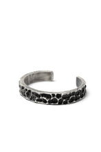 画像をギャラリービューアに読み込む, Holzpuppe Barnacles Eroded Basalt Rock Silver Bangle (BB-612)