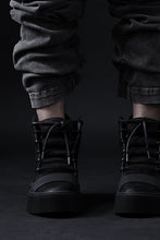 画像をギャラリービューアに読み込む, BORIS BIDJAN SABERI HORSE LEATHER MID CUT SNEAKER / WASHED AND HAND TREATED &quot;BAMBA1.1&quot; (BLACK)