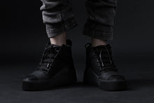 画像をギャラリービューアに読み込む, BORIS BIDJAN SABERI HORSE LEATHER MID CUT SNEAKER / WASHED AND HAND TREATED "BAMBA1.1" (BLACK)