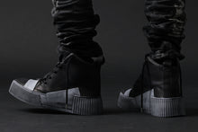 画像をギャラリービューアに読み込む, BORIS BIDJAN SABERI COW LEATHER MID CUT SNEAKER / OBJECT DYED &amp; HAND TREATED &quot;BAMBA1.1&quot; (BLACK)