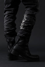 画像をギャラリービューアに読み込む, BORIS BIDJAN SABERI DROP CROTCH SLIM PANTS / STONE WASHED &amp; USED EFFECT &amp; BODY MOLDED &quot;P23-F1603K&quot; (BLACK DENIM)