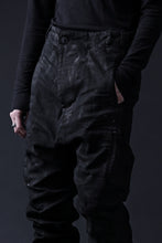 画像をギャラリービューアに読み込む, BORIS BIDJAN SABERI DROP CROTCH PANTS / VINYL COATED & NICKEL PRESSED & BODY MOLDED "P24-F1603K" (BLACK)