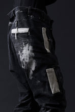 画像をギャラリービューアに読み込む, BORIS BIDJAN SABERI DROP CROTCH PANTS / STONE WASHED & USED EFFECT & BODY MOLDED "P24-F1603K" (BLACK DENIM)
