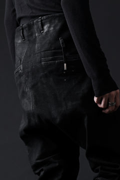 画像をギャラリービューアに読み込む, BORIS BIDJAN SABERI DROP CROTCH PANTS / VINYL COATED & NICKEL PRESSED & BODY MOLDED "P24-F1603K" (BLACK)