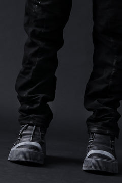 画像をギャラリービューアに読み込む, BORIS BIDJAN SABERI DROP CROTCH PANTS / VINYL COATED & NICKEL PRESSED & BODY MOLDED "P24-F1603K" (BLACK)