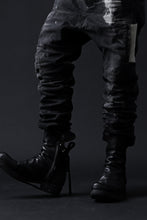 画像をギャラリービューアに読み込む, BORIS BIDJAN SABERI DROP CROTCH PANTS / STONE WASHED & USED EFFECT & BODY MOLDED "P24-F1603K" (BLACK DENIM)