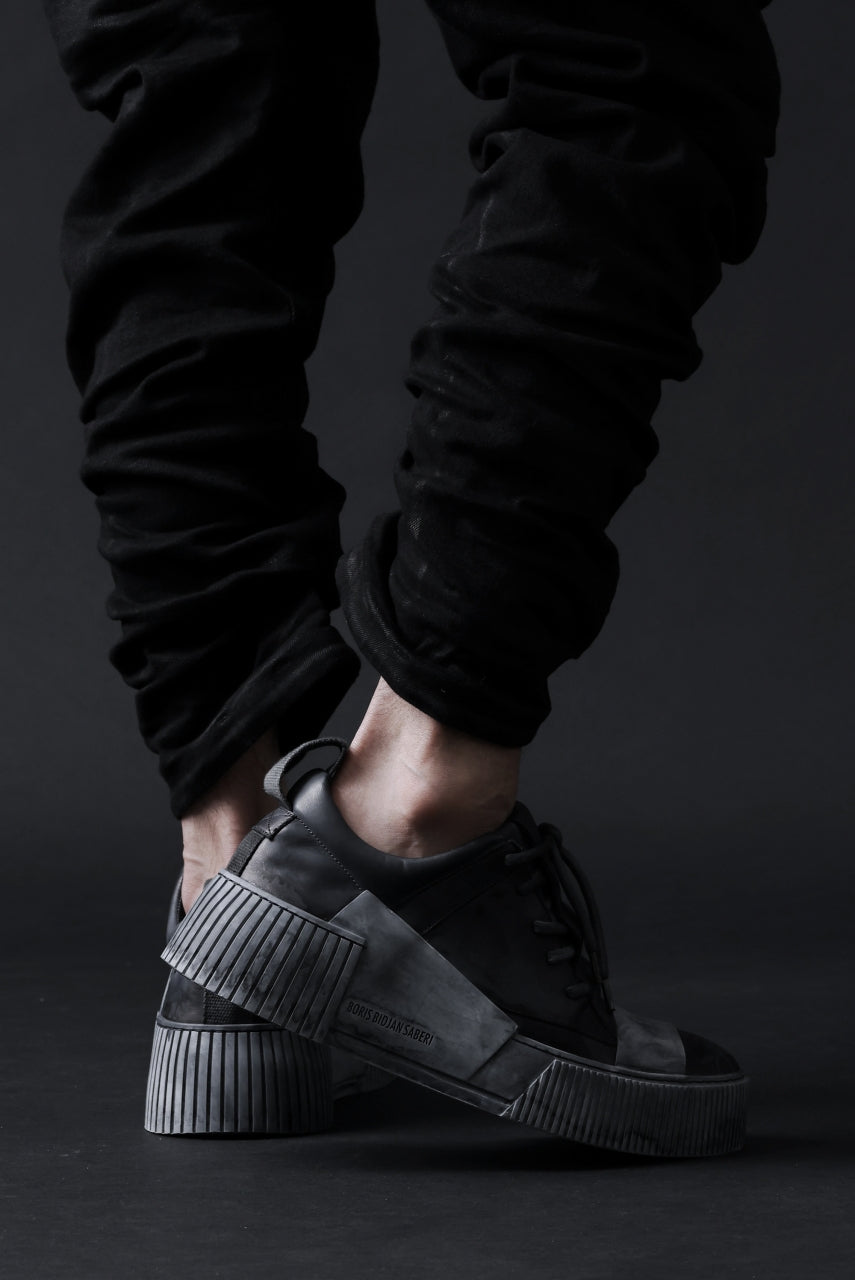 画像をギャラリービューアに読み込む, BORIS BIDJAN SABERI DROP CROTCH PANTS / VINYL COATED & NICKEL PRESSED & BODY MOLDED "P24-F1603K" (BLACK)