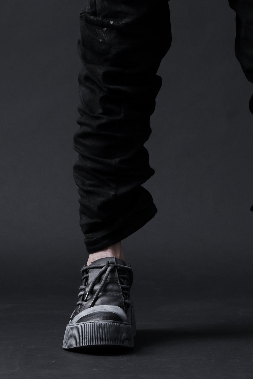 画像をギャラリービューアに読み込む, BORIS BIDJAN SABERI DROP CROTCH PANTS / VINYL COATED & NICKEL PRESSED & BODY MOLDED "P24-F1603K" (BLACK)