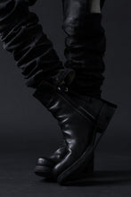 画像をギャラリービューアに読み込む, BORIS BIDJAN SABERI DROP CROTCH PANTS / STONE WASHED & USED EFFECT & BODY MOLDED "P24-F1603K" (BLACK DENIM)