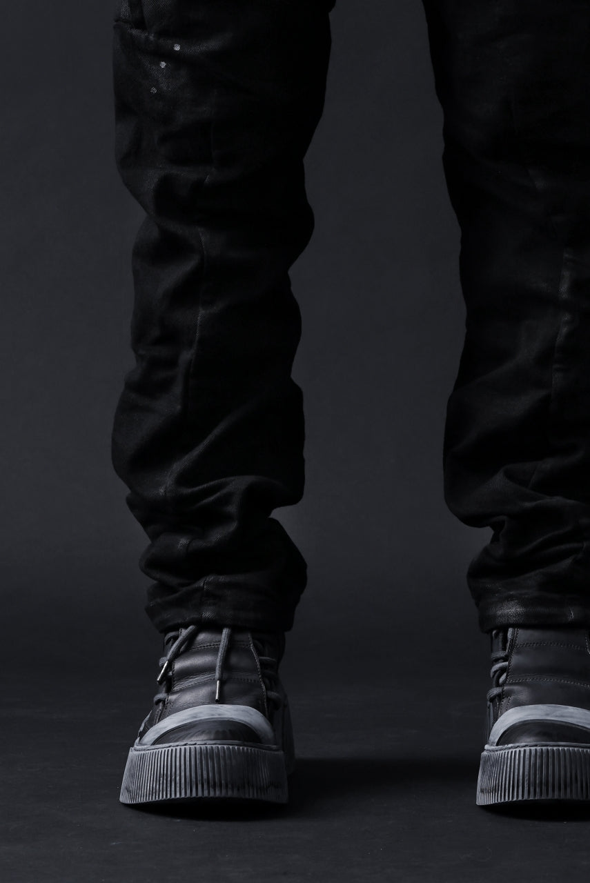 画像をギャラリービューアに読み込む, BORIS BIDJAN SABERI DROP CROTCH PANTS / VINYL COATED & NICKEL PRESSED & BODY MOLDED "P24-F1603K" (BLACK)