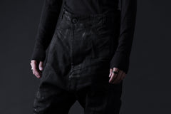 画像をギャラリービューアに読み込む, BORIS BIDJAN SABERI DROP CROTCH PANTS / VINYL COATED & NICKEL PRESSED & BODY MOLDED "P24-F1603K" (BLACK)