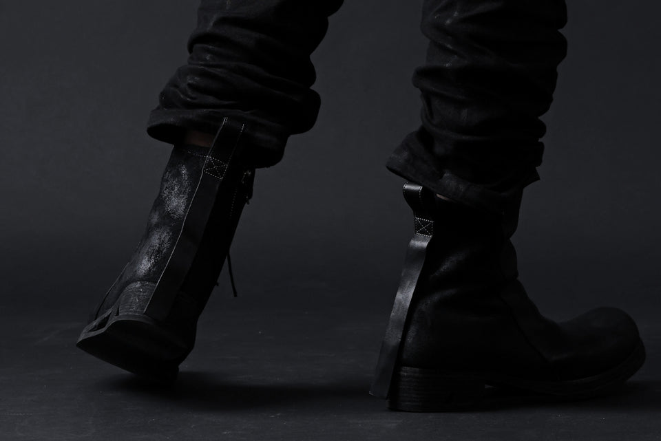 画像をギャラリービューアに読み込む, BORIS BIDJAN SABERI DROP CROTCH PANTS / VINYL COATED & NICKEL PRESSED & BODY MOLDED "P24-F1603K" (BLACK)