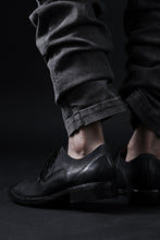 画像をギャラリービューアに読み込む, BORIS BIDJAN SABERI HORSE CULATTA SKIN DERBY SHOES / OBJECT DYED AND HAND-TREATED "SHOE2.1" (BLACK)