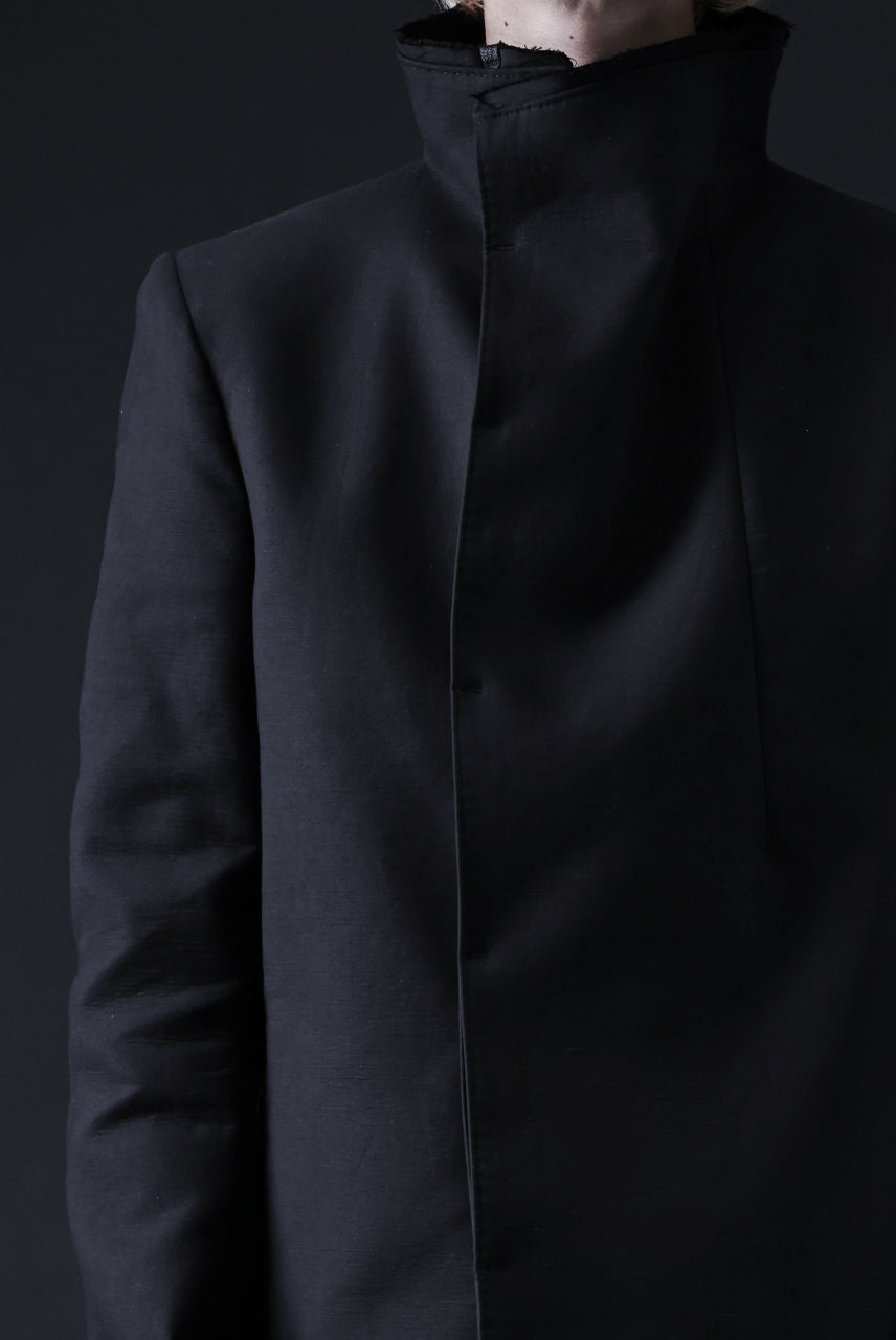 Load image into Gallery viewer, BORIS BIDJAN SABERI HIGH NECK SHORT COAT "COAT 1. SHORT-FIF10008" (BLACK)