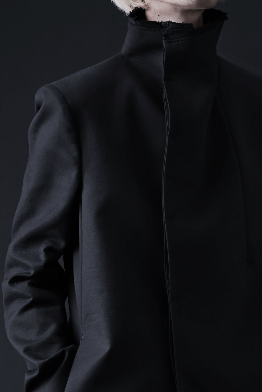 Load image into Gallery viewer, BORIS BIDJAN SABERI HIGH NECK SHORT COAT "COAT 1. SHORT-FIF10008" (BLACK)
