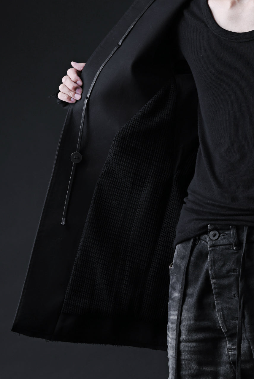 画像をギャラリービューアに読み込む, BORIS BIDJAN SABERI HIGH NECK SHORT COAT &quot;COAT 1. SHORT-FIF10008&quot; (BLACK)