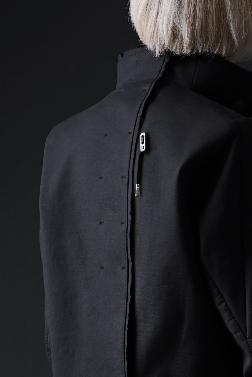 Load image into Gallery viewer, BORIS BIDJAN SABERI HIGH NECK SHORT COAT "COAT 1. SHORT-FIF10008" (BLACK)