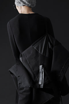 Load image into Gallery viewer, BORIS BIDJAN SABERI HIGH NECK SHORT COAT "COAT 1. SHORT-FIF10008" (BLACK)