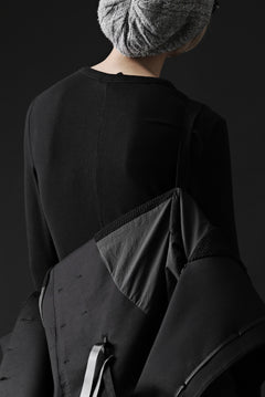 Load image into Gallery viewer, BORIS BIDJAN SABERI HIGH NECK SHORT COAT "COAT 1. SHORT-FIF10008" (BLACK)