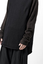 画像をギャラリービューアに読み込む, KLASICA D'ARCY RAGLAN REGULAR FIT PULL / JACQUARD KNIT JERSEY (BLACK x OLIVE)