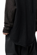 画像をギャラリービューアに読み込む, KLASICA D'ARCY RAGLAN REGULAR FIT PULL / JACQUARD KNIT JERSEY (BLACK x OLIVE)