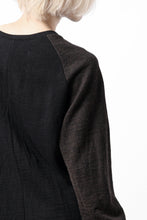 画像をギャラリービューアに読み込む, KLASICA D'ARCY RAGLAN REGULAR FIT PULL / JACQUARD KNIT JERSEY (BLACK x OLIVE)