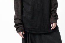 画像をギャラリービューアに読み込む, KLASICA D'ARCY RAGLAN REGULAR FIT PULL / JACQUARD KNIT JERSEY (BLACK x OLIVE)