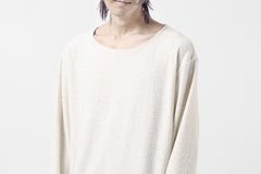 画像をギャラリービューアに読み込む, ISAMU KATAYAMA BACKLASH RANDOM PILE FABRIC L/S RELAXY TOPS (BEIGE)