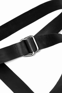 Load image into Gallery viewer, 11 BY BORIS BIDJAN SABERI LEATHER BELT "BELT1-F-1504" (COW SKIN / BLACK)