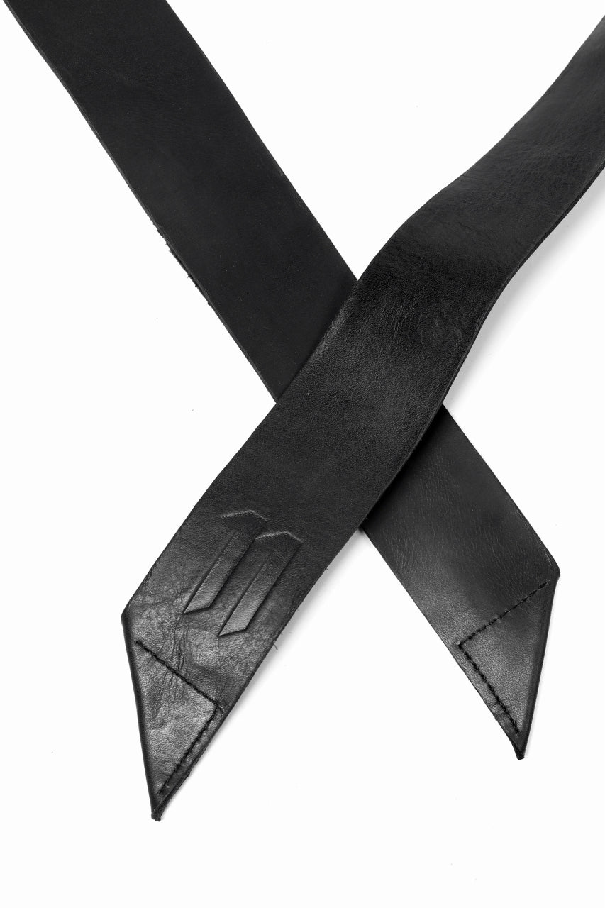 画像をギャラリービューアに読み込む, 11 BY BORIS BIDJAN SABERI LEATHER BELT &quot;BELT1-F-1504&quot; (COW SKIN / BLACK)