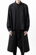 画像をギャラリービューアに読み込む, KLASICA SH-040 OVERSIZED SHORT PULLOVER SHIRT / DRY BACK TWILL (BLACK)