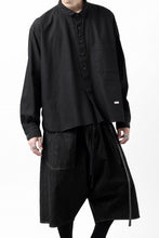 画像をギャラリービューアに読み込む, KLASICA SH-040 OVERSIZED SHORT PULLOVER SHIRT / DRY BACK TWILL (BLACK)