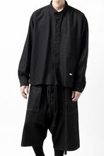 画像をギャラリービューアに読み込む, KLASICA SH-040 OVERSIZED SHORT PULLOVER SHIRT / DRY BACK TWILL (BLACK)