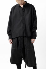 画像をギャラリービューアに読み込む, KLASICA SH-040 OVERSIZED SHORT PULLOVER SHIRT / DRY BACK TWILL (BLACK)