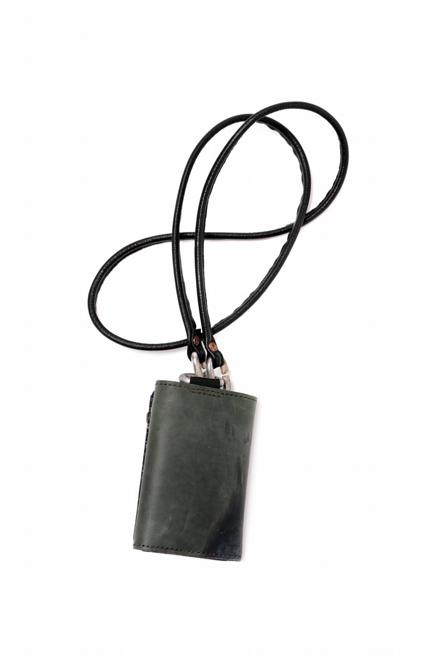 画像をギャラリービューアに読み込む, ierib smart folding neck wallet / Marble Cordovan (BLACK-A)