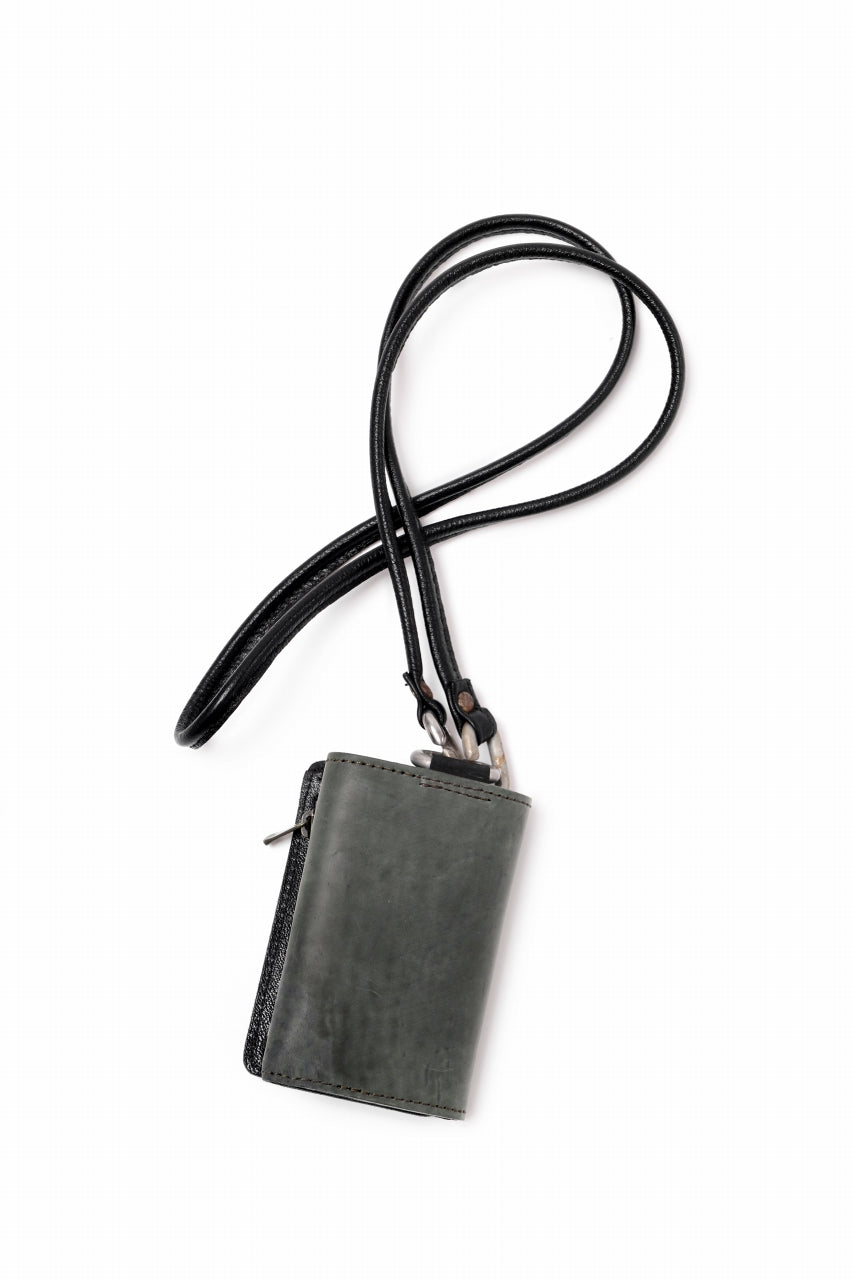 画像をギャラリービューアに読み込む, ierib smart folding neck wallet / Marble Cordovan (BLACK-B)